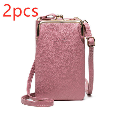 fashion-lychee-pattern-solid-color-diagonal-shoulder-bag