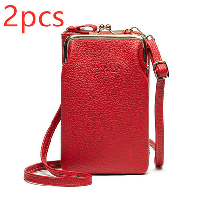 fashion-lychee-pattern-solid-color-diagonal-shoulder-bag