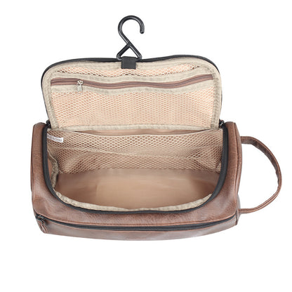 hanging pu cosmetic bag portable toilet bag storage bag