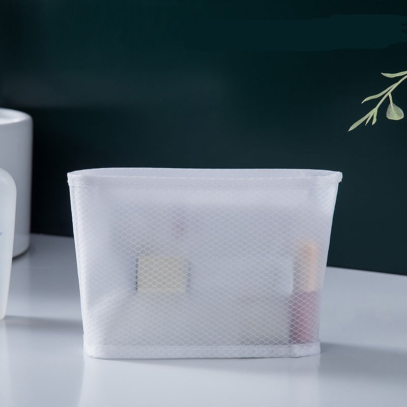 large capacity mesh transparent cosmetic bag