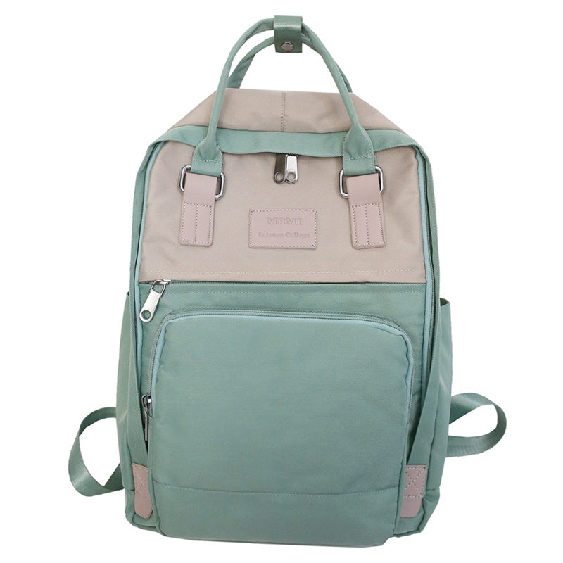 college style art ins neutral color matching student schoolbag