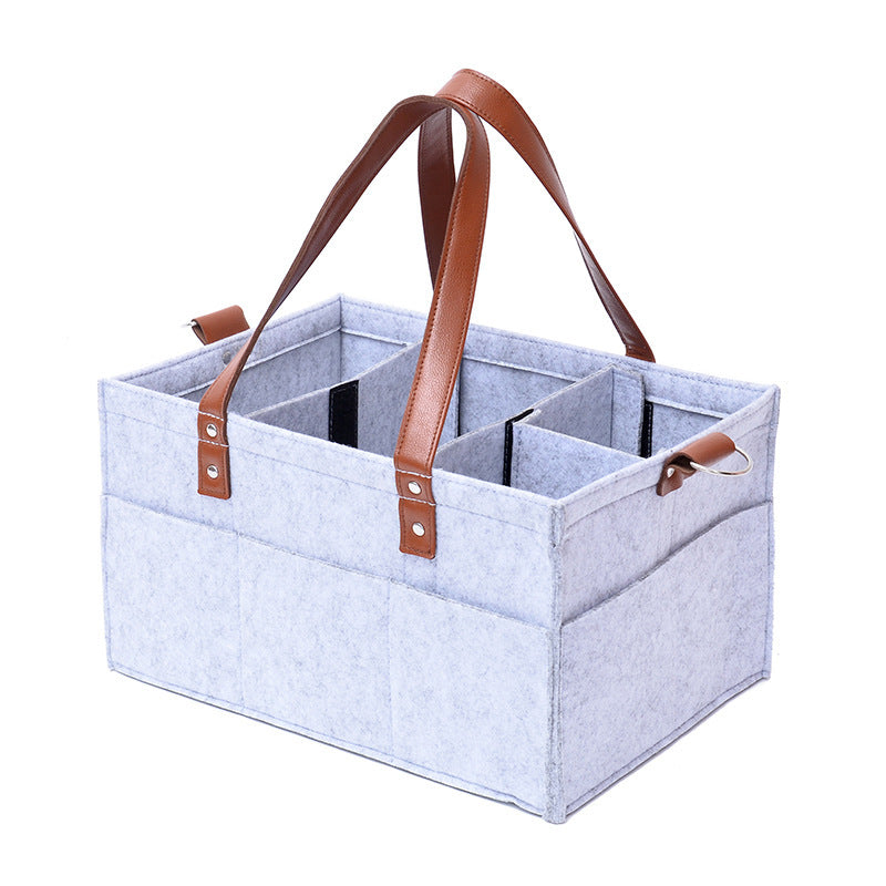 Felt Large Capacity Diaper Bag Trolley Storage Bag