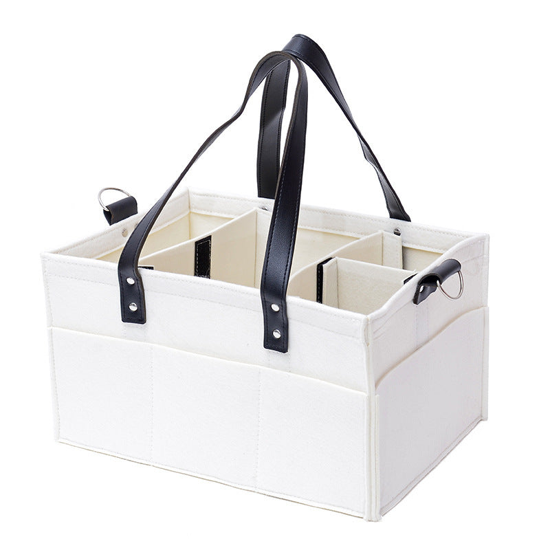 Felt Large Capacity Diaper Bag Trolley Storage Bag