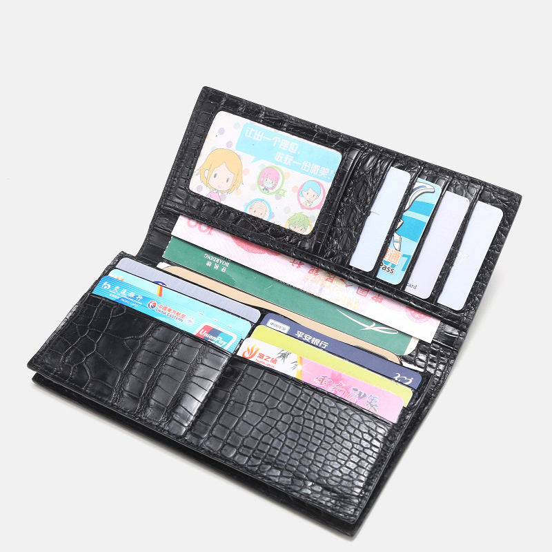 mens leather wallet long wallet