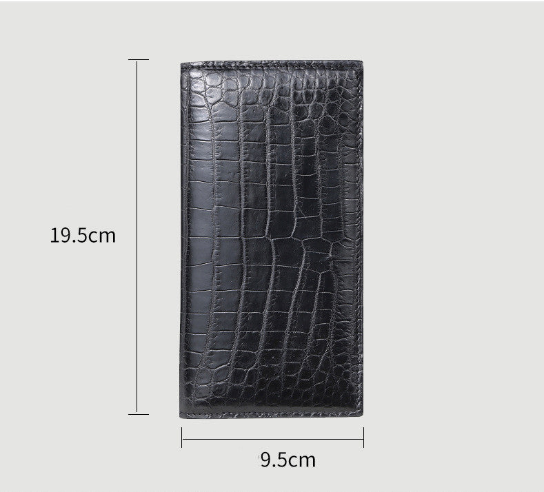 mens leather wallet long wallet