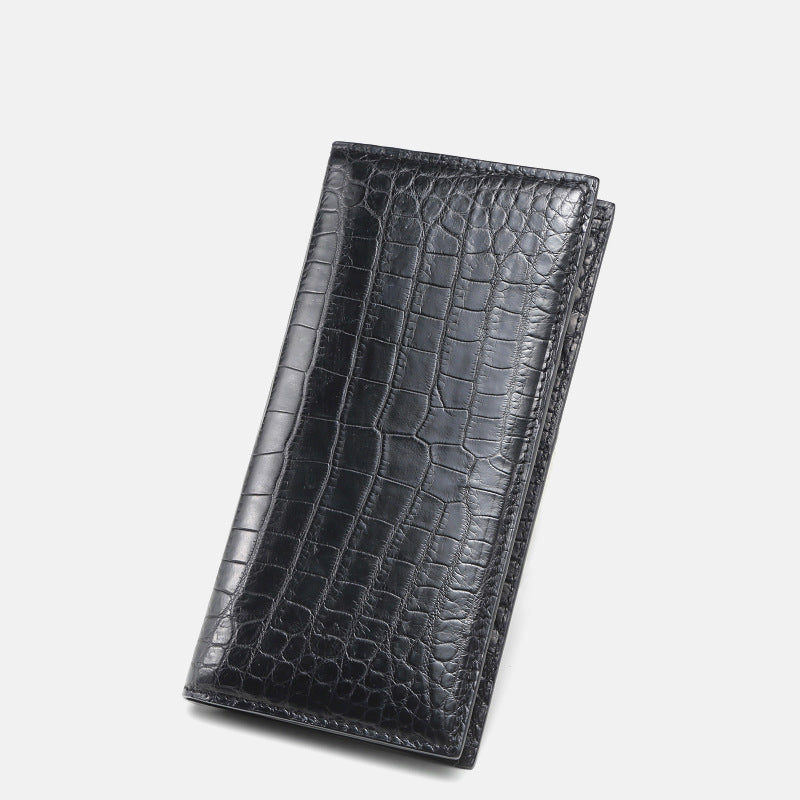 mens leather wallet long wallet