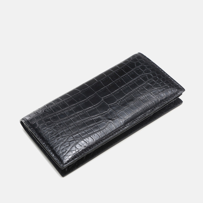 mens leather wallet long wallet