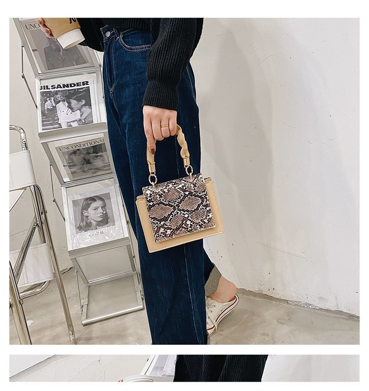 Pu Leather Small Square Korean Version Ins Trendy Urban Simple Underarm Shoulder Bag