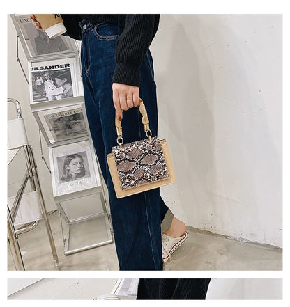 Pu Leather Small Square Korean Version Ins Trendy Urban Simple Underarm Shoulder Bag