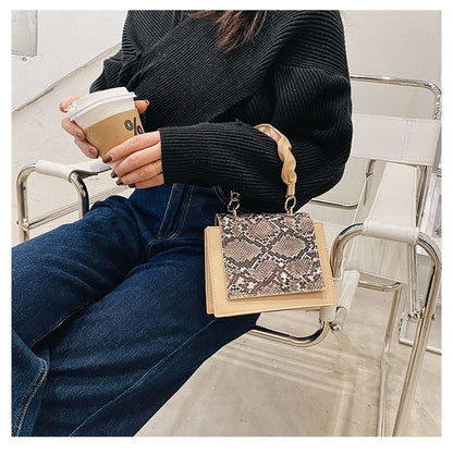 Pu Leather Small Square Korean Version Ins Trendy Urban Simple Underarm Shoulder Bag