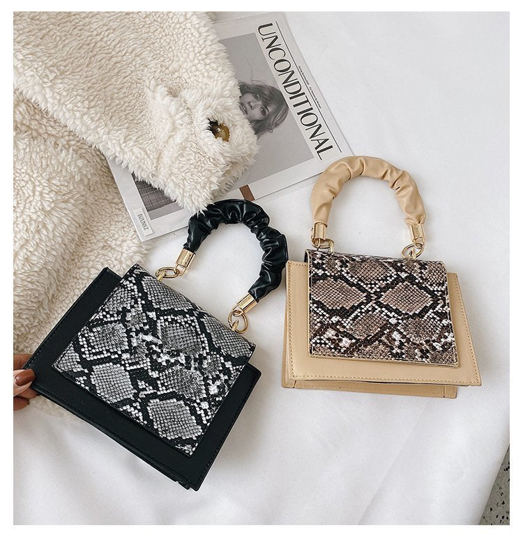 Pu Leather Small Square Korean Version Ins Trendy Urban Simple Underarm Shoulder Bag