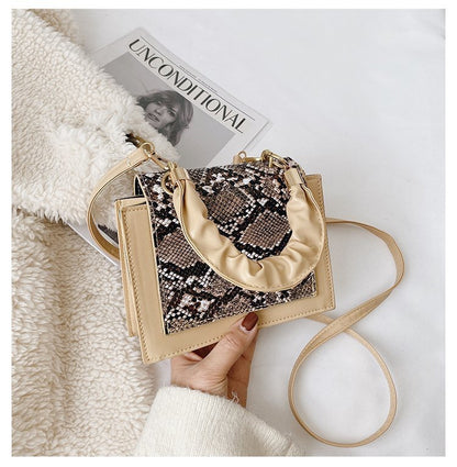 Pu Leather Small Square Korean Version Ins Trendy Urban Simple Underarm Shoulder Bag