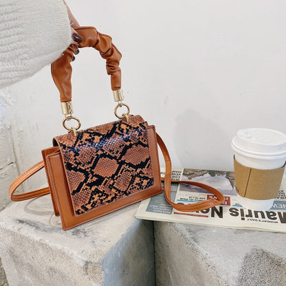 Pu Leather Small Square Korean Version Ins Trendy Urban Simple Underarm Shoulder Bag