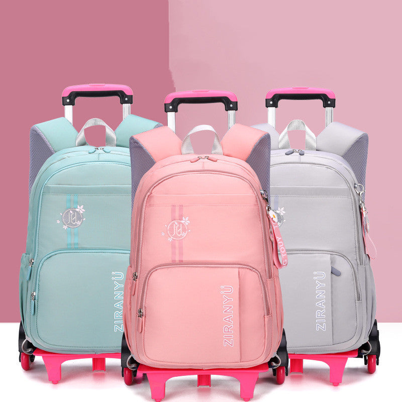 removable children school bags for baby school backpack with wheel trolley backpack kids luggage bag travel backpack