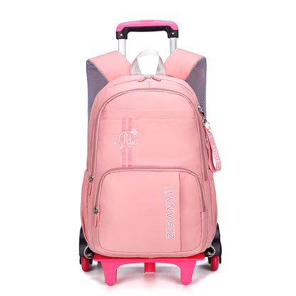 removable children school bags for baby school backpack with wheel trolley backpack kids luggage bag travel backpack