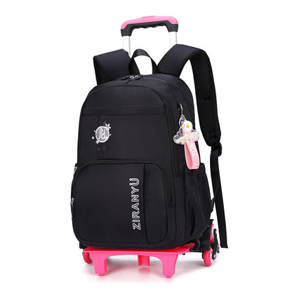 removable children school bags for baby school backpack with wheel trolley backpack kids luggage bag travel backpack