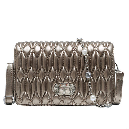 womens casual braided belt with diamond encrusted hand bill of lading shoulder slung banquet bag