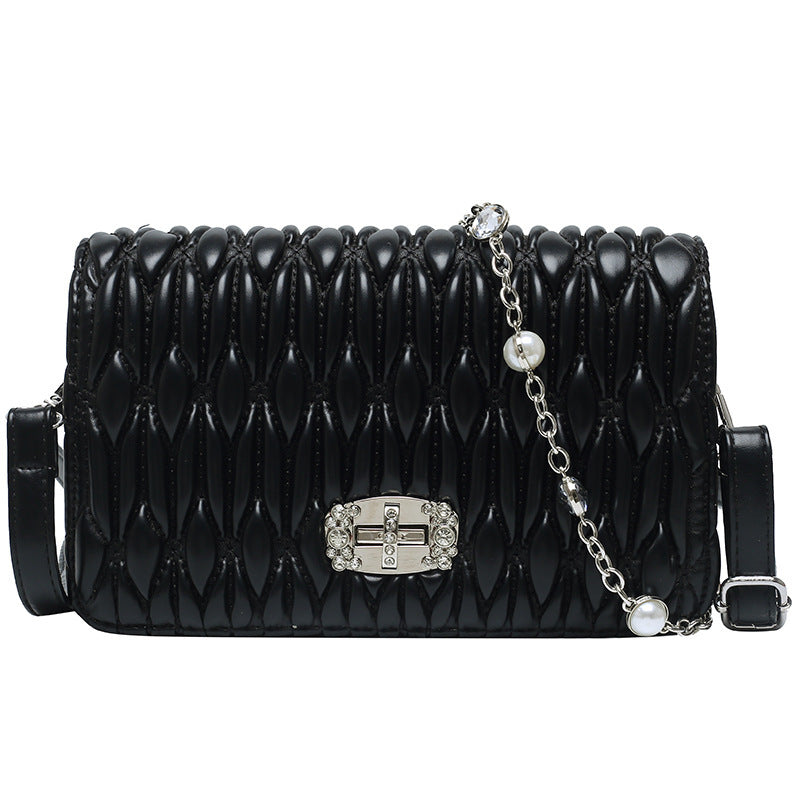 womens casual braided belt with diamond encrusted hand bill of lading shoulder slung banquet bag