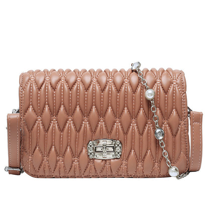 womens casual braided belt with diamond encrusted hand bill of lading shoulder slung banquet bag