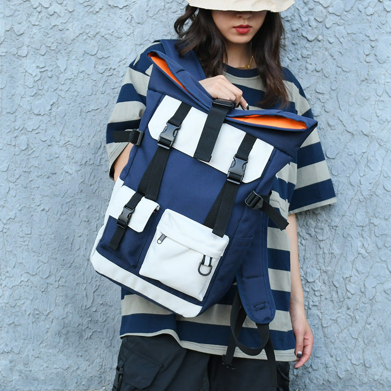 large capacity outdoor travel backpack trendy backpack simple