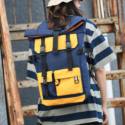 large capacity outdoor travel backpack trendy backpack simple