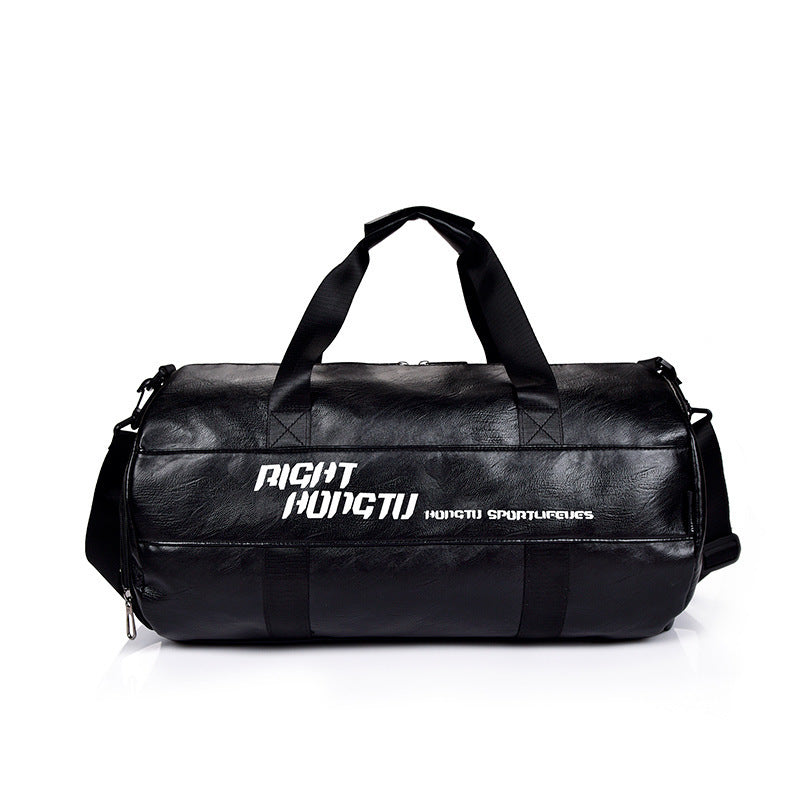 travel bag large capacity sports training bag pu waterproof handbag gym bag