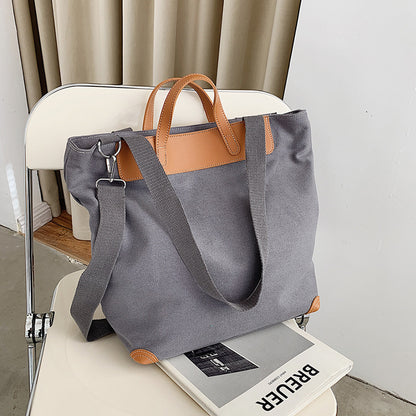 Fashion Large-Capacity One-Shoulder Canvas Handbag