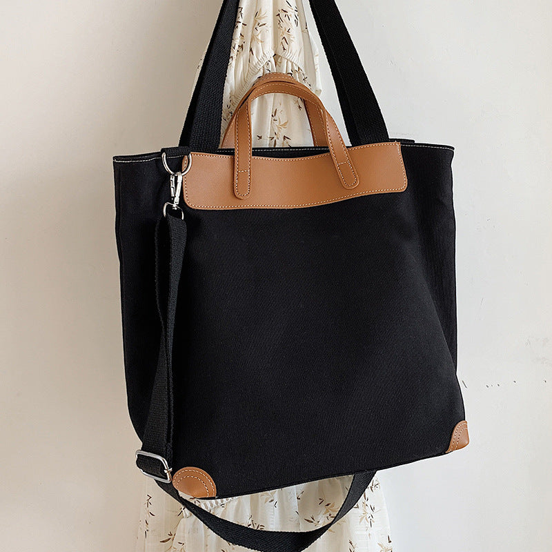 Fashion Large-Capacity One-Shoulder Canvas Handbag