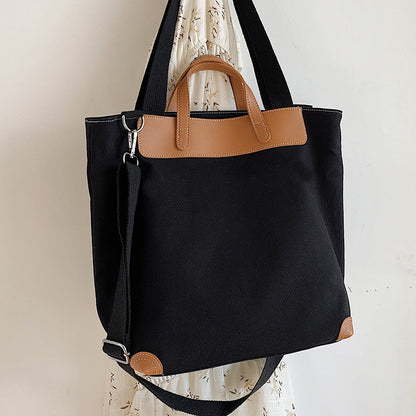 Fashion Large-Capacity One-Shoulder Canvas Handbag