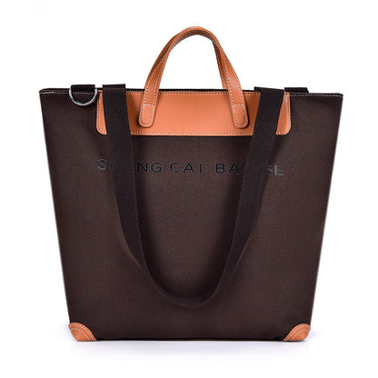 Fashion Large-Capacity One-Shoulder Canvas Handbag