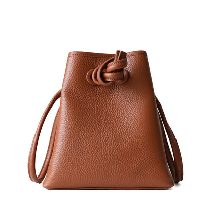 cowhide shoulder bag