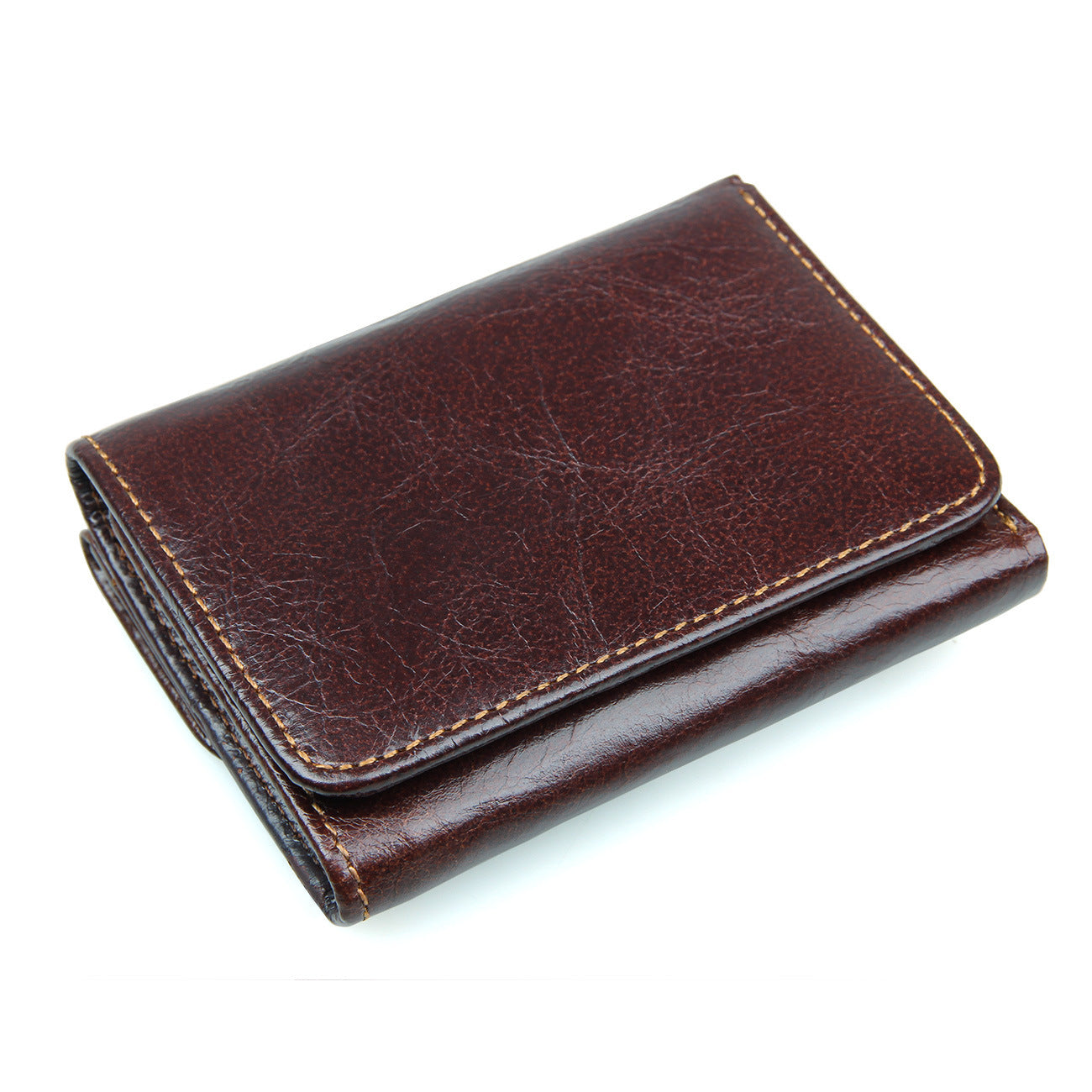 short retro wallet shielding wallet anti scanning leather wallet