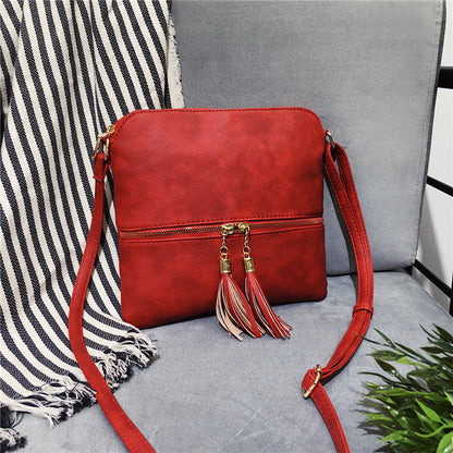 ladies fashion shoulder bag tassel bag messenger bag