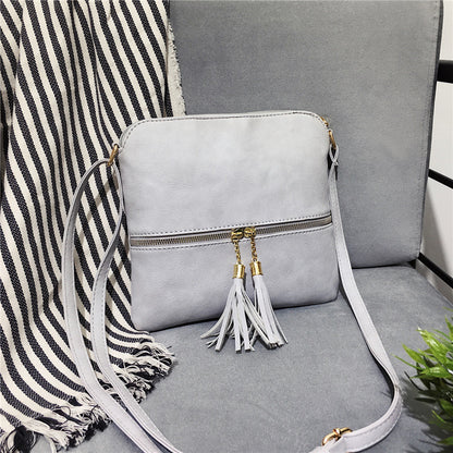 ladies fashion shoulder bag tassel bag messenger bag