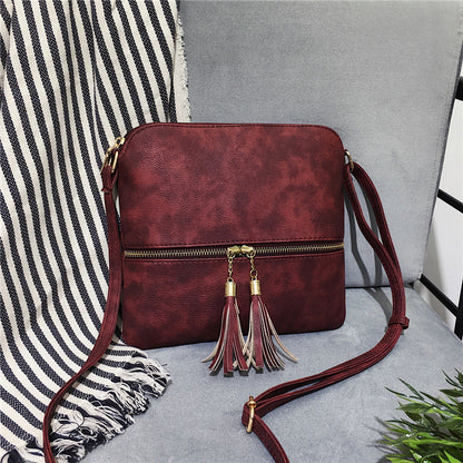 ladies fashion shoulder bag tassel bag messenger bag