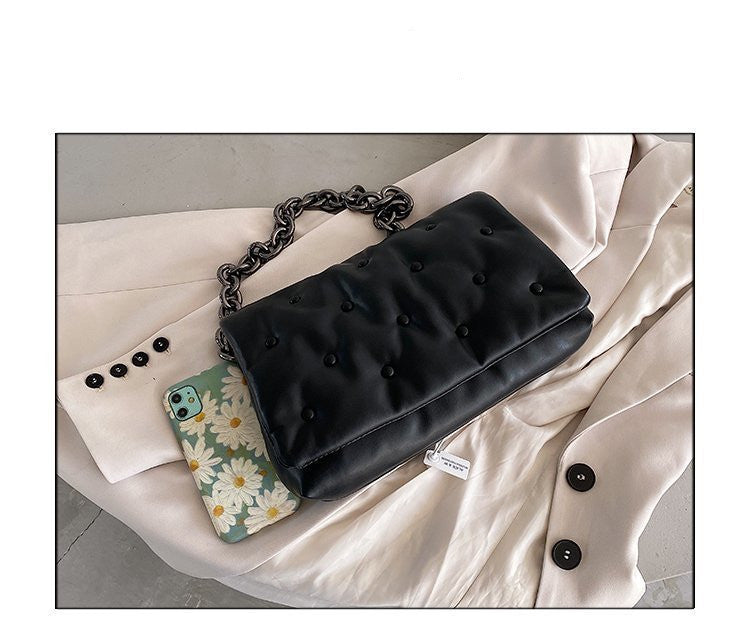 fashion simple single shoulder chain small square bag