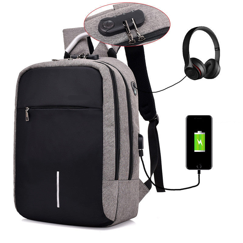 mens laptop anti theft backpack