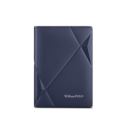 mens ultra thin anti degaussing mens card holder real cowhide id card case driving license leather case