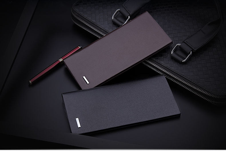 mens wallet long ultra thin card holder