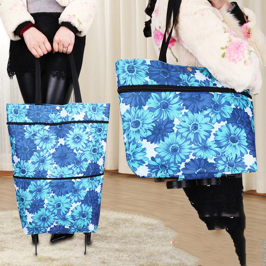 foldable tug tote bag multifunctional shopping travel tote bag