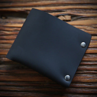 leather top layer cowhide horizontal wallet