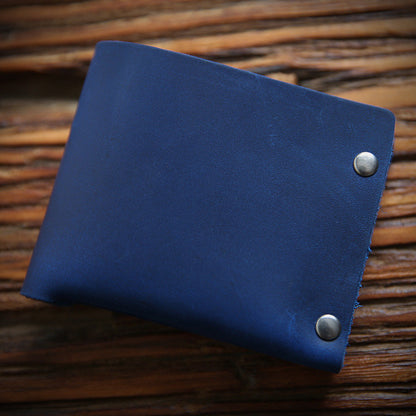 leather top layer cowhide horizontal wallet