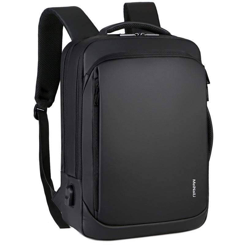 waterproof nylon multifunctional usb travel business computer backpack