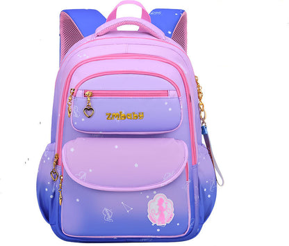 kamida primary school schoolbag female sweet and cute gradient backpack 1 3 6 grade large capacity