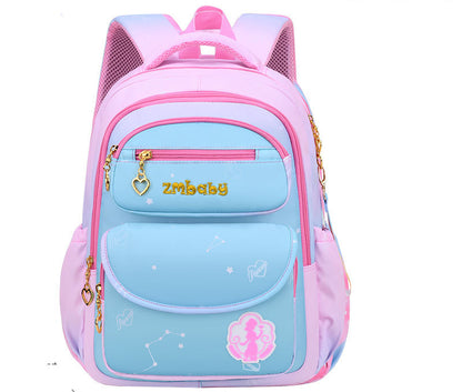 kamida primary school schoolbag female sweet and cute gradient backpack 1 3 6 grade large capacity