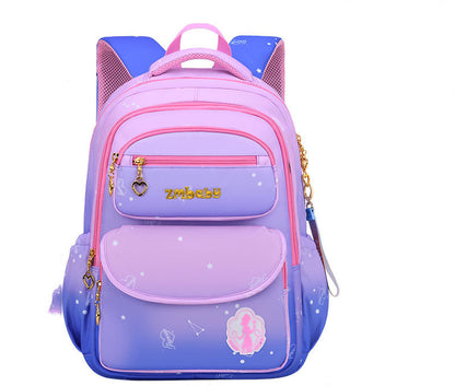 kamida primary school schoolbag female sweet and cute gradient backpack 1 3 6 grade large capacity