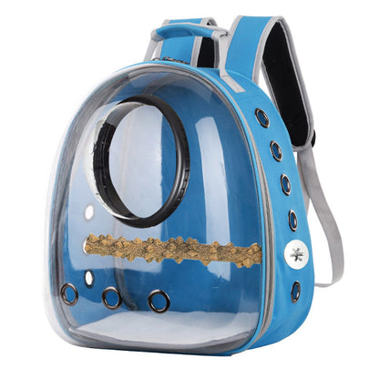 new style breathable pet bag outdoor carrying bag parrot backpack small pet space bag