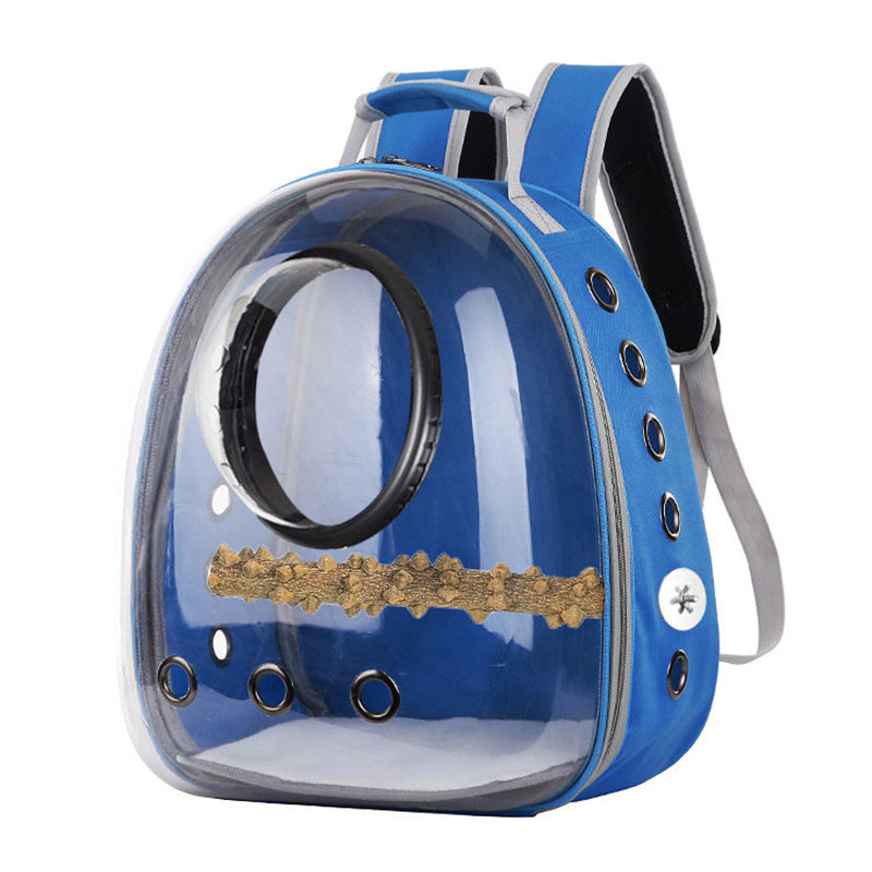 new style breathable pet bag outdoor carrying bag parrot backpack small pet space bag