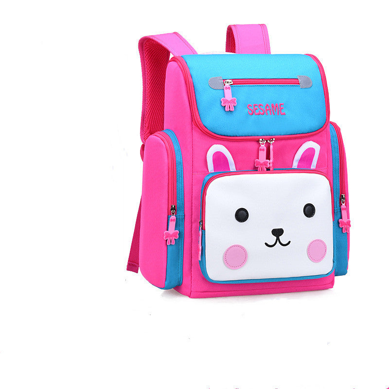 cartoon schoolbag shoulders lightweight cute children waterproof bag