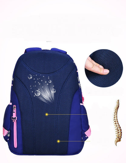 waterproof and breathable backpack for elementary and middle school students